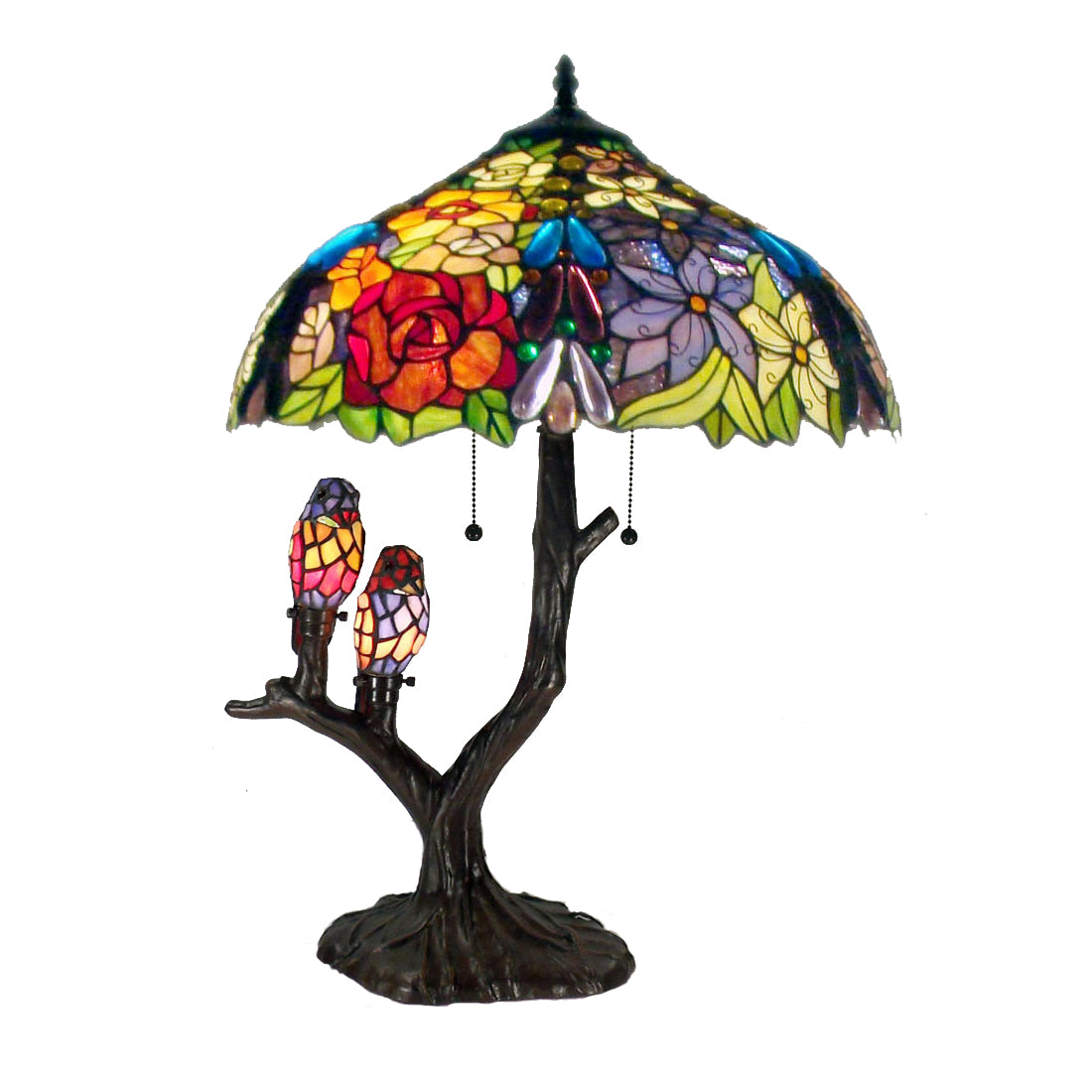 Tiffany-style Warehouse of Tiffany Sarah Camille Table Lamp