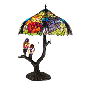 Tiffany-style Warehouse of Tiffany Sarah Camille Table Lamp