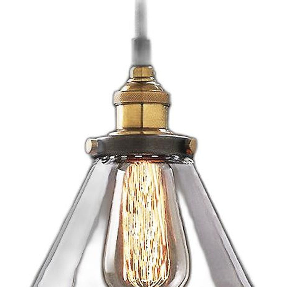 Leona 8-inch Adjustable Cord Glass Edison Lamp