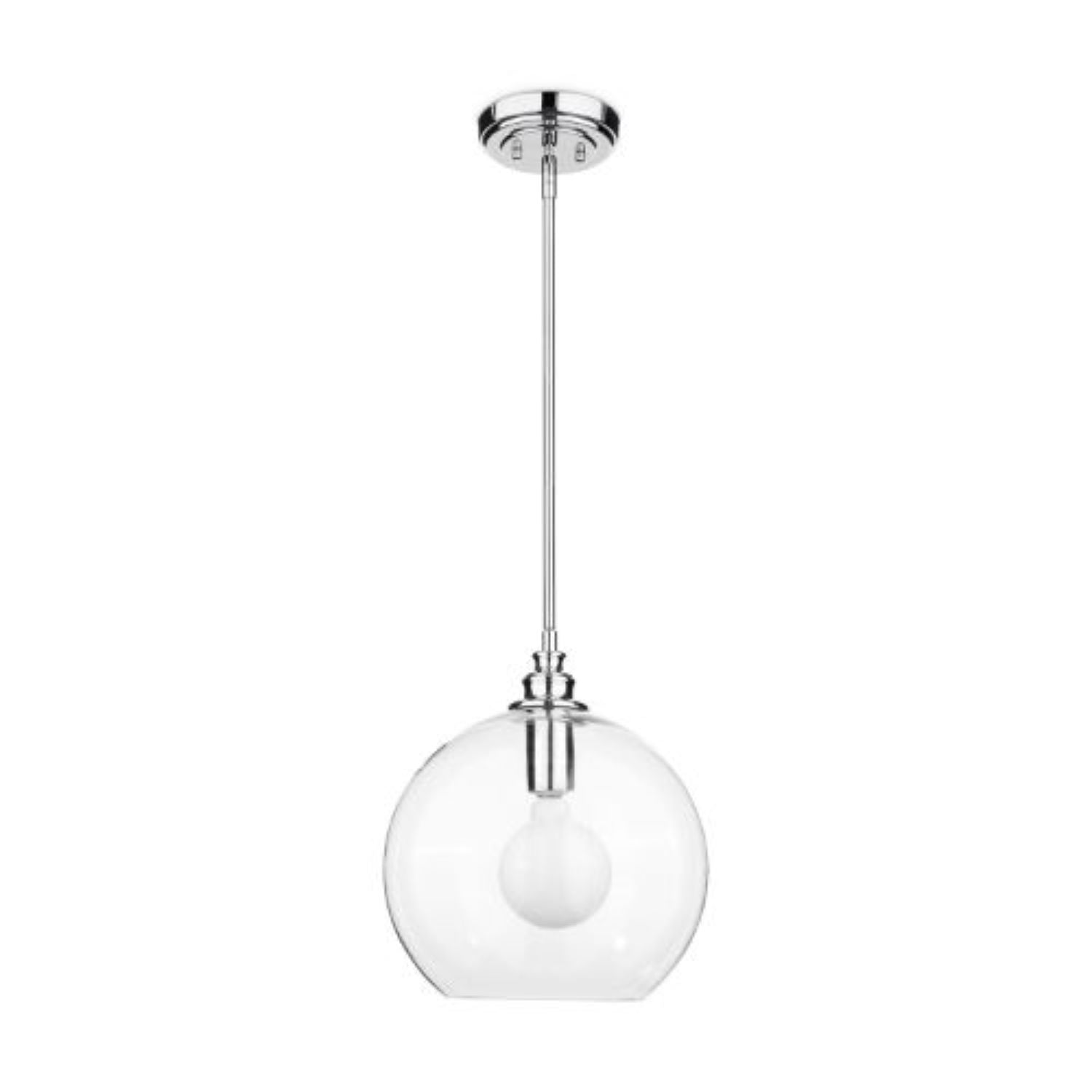 Latoya 1-light Clear Glass 8-inch Edison Pendant with Bulb