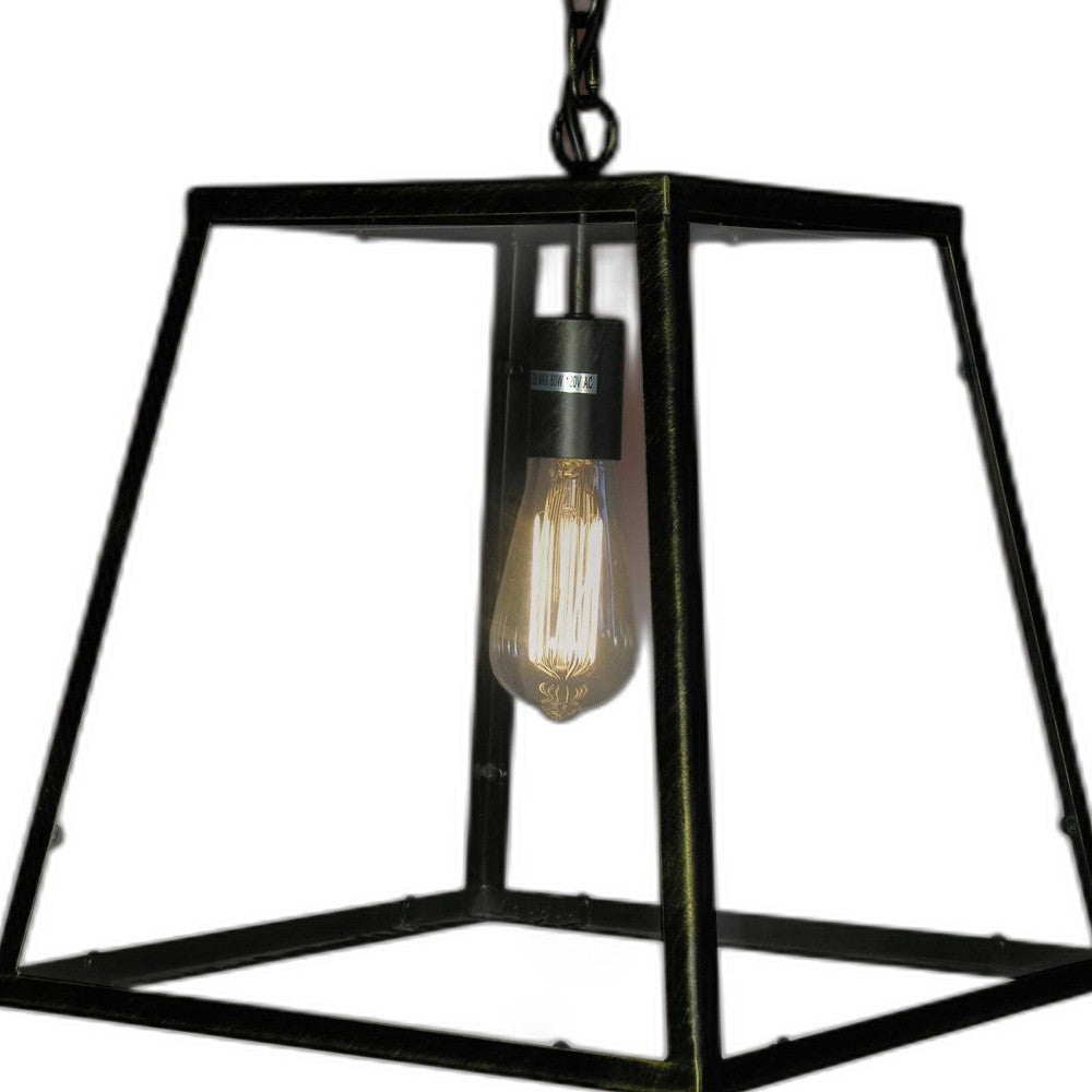 Lucy 1-light Black Edison Lamp with Bulb