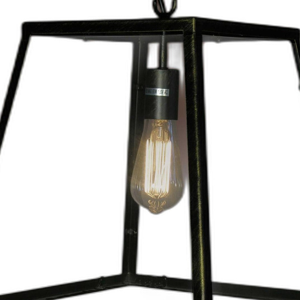 Lucy 1-light Black Edison Lamp with Bulb