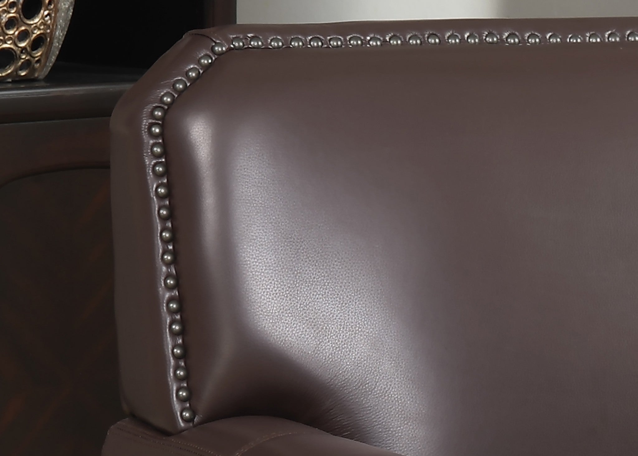 Brown Full Grain Leather Club Arm Chair