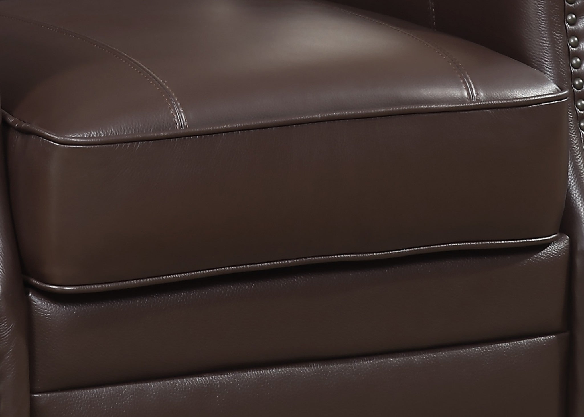 Brown Full Grain Leather Club Arm Chair