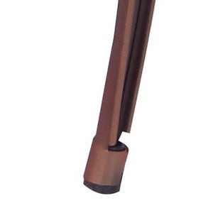 Distressed Metal Barstool with Back, Vintage Rose Gold, 24 -inch