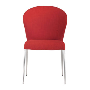 18.5" X 24.4" X 34.8" 4 Pcs Tangerine Polyblend Dining Chair