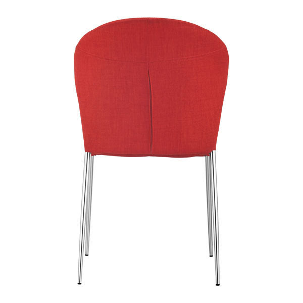 18.5" X 24.4" X 34.8" 4 Pcs Tangerine Polyblend Dining Chair