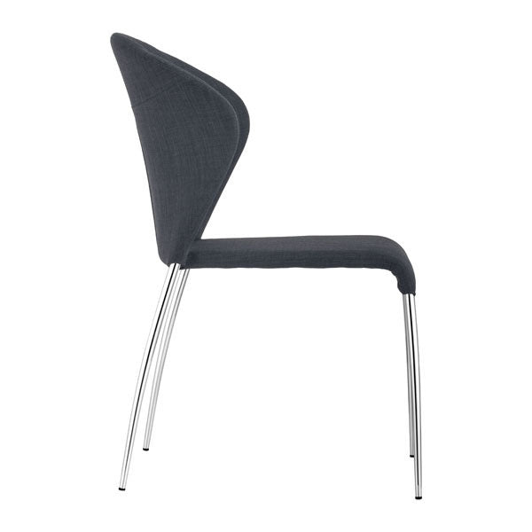 18.5" X 24.4" X 34.8" 4 Pcs Graphite Dining Chair