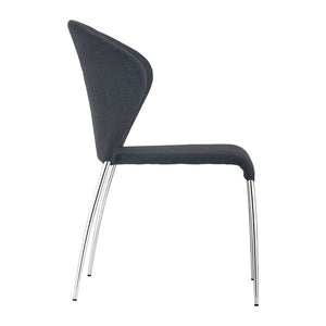 18.5" X 24.4" X 34.8" 4 Pcs Graphite Dining Chair