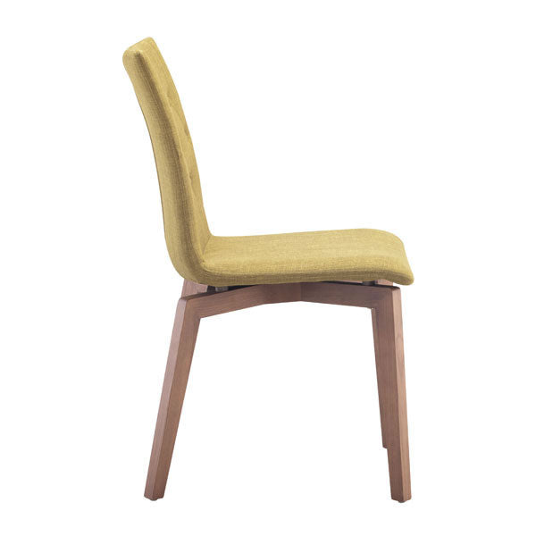18" X 21.3" X 35.4" 2 Pcs Pea Polyblend Dining Chair