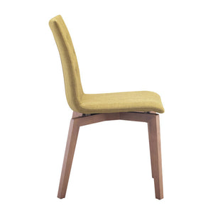 18" X 21.3" X 35.4" 2 Pcs Pea Polyblend Dining Chair