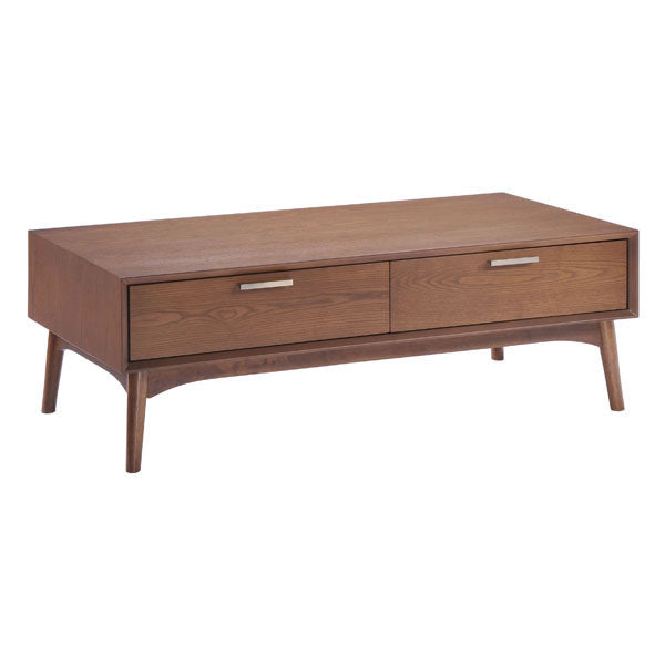 47" X 23.6" X 15.9" Walnut Wood District Coffee Table