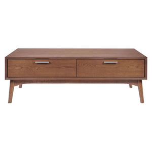 47" X 23.6" X 15.9" Walnut Wood District Coffee Table