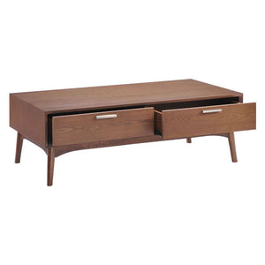 47" X 23.6" X 15.9" Walnut Wood District Coffee Table