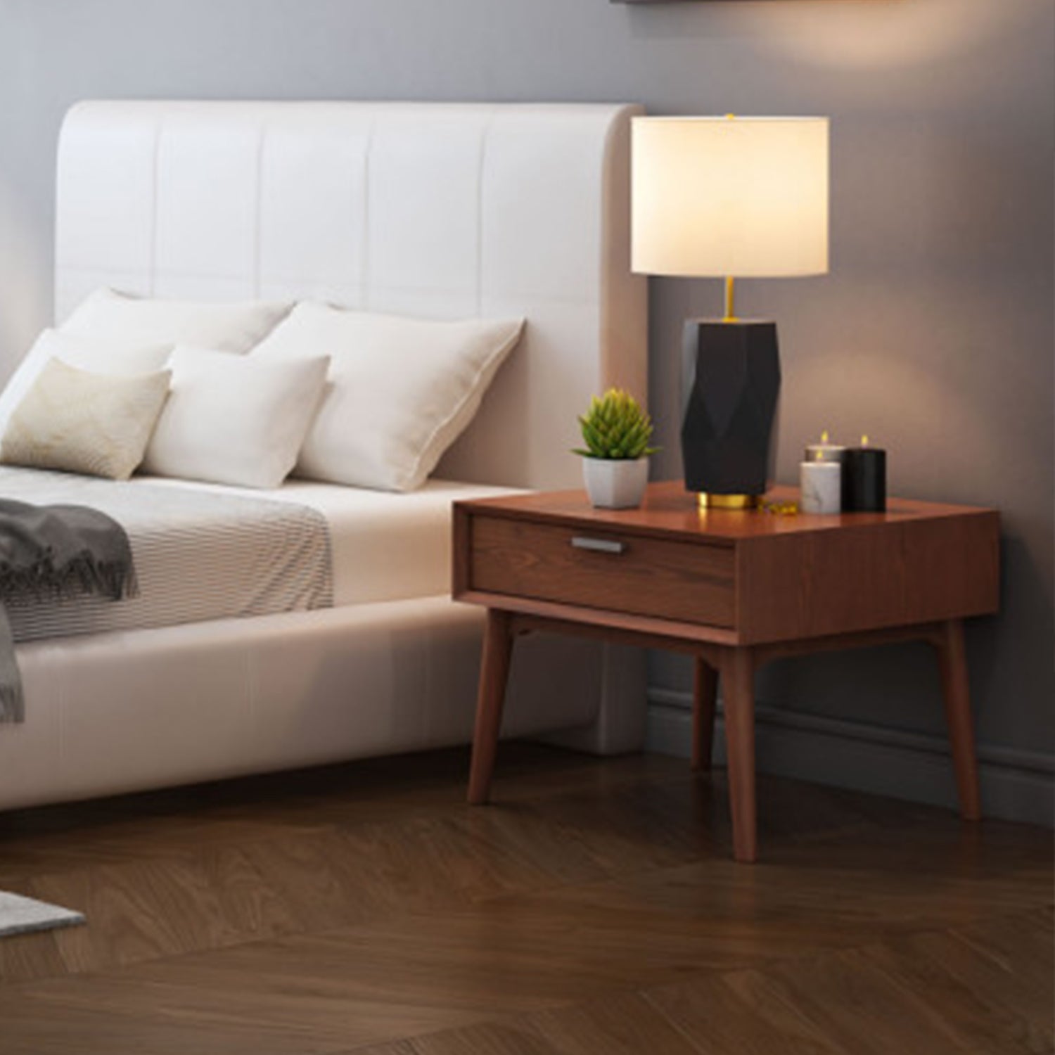 23.6" X 23.6" X 19" Mdf Side Table