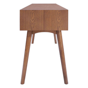 Walnut And Black Wood Console Table