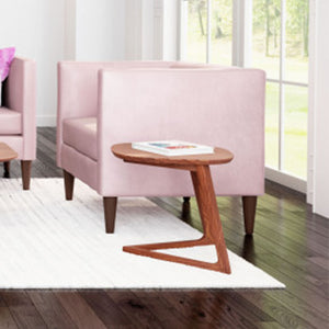 13.8" X 13.8" X 18.5" Natural Teak Side Table