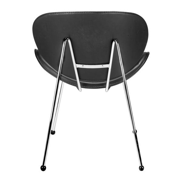 24" X 25" X 29" 2 Pcs Black Leatherette Chair