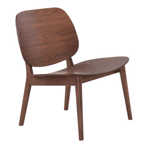 25.8" X 23" X 28.5" 2 Pcs Walnut Lounge Chair