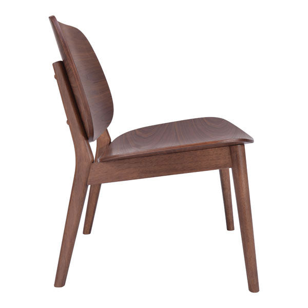 25.8" X 23" X 28.5" 2 Pcs Walnut Lounge Chair