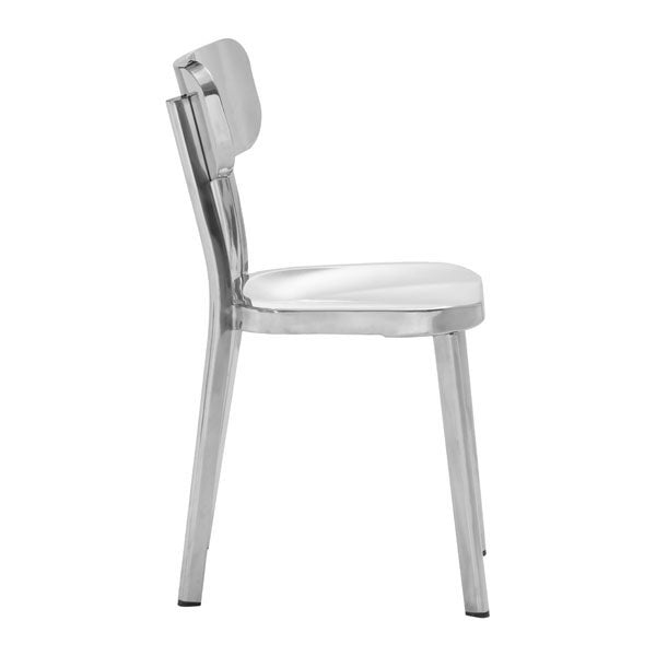 15.6" X 17.3" X 30.9" 2 Pcs Stainless Steel Chair