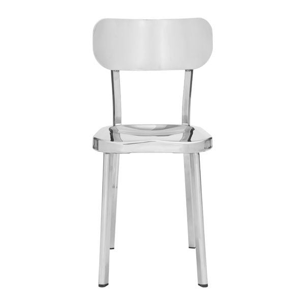 15.6" X 17.3" X 30.9" 2 Pcs Stainless Steel Chair