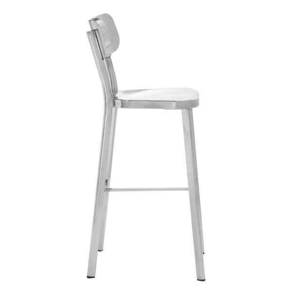 Bar Chair Stainless Steel - Polished Stainless Steel