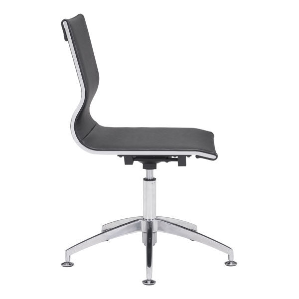 26" X 26" X 36" Black Leatherette Conference Chair