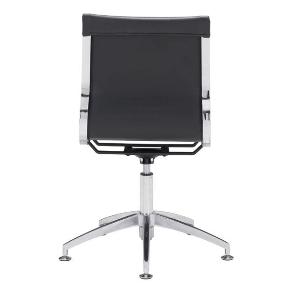 26" X 26" X 36" Black Leatherette Conference Chair