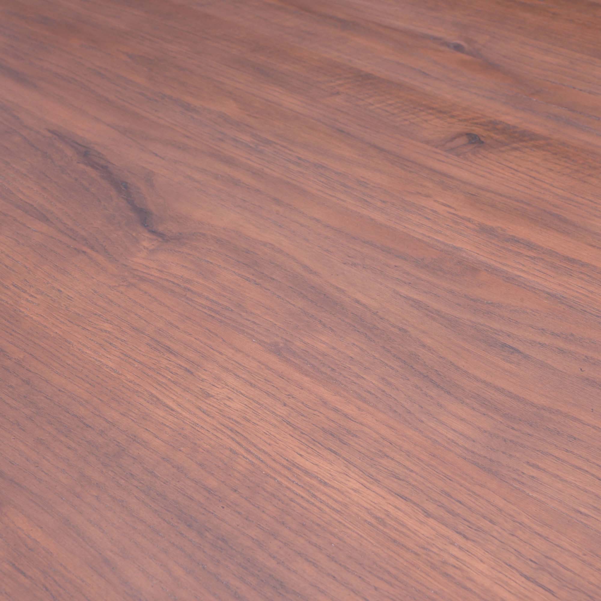 80.7" x 41.3" x 29.9" Distressed Cherry Oak, Oak Wood, Metal, Dining Table