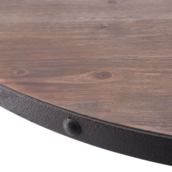 42.5" X 42.5" X 29.9" Distressed Natural Dining Table