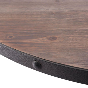42.5" X 42.5" X 29.9" Distressed Natural Dining Table