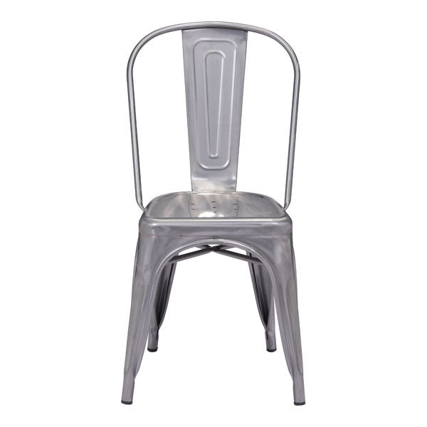 17.3" X 20.5" X 33.9" 2 Pcs Gunmetal Dining Chair