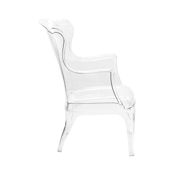 28.3" X 30.5" X 38" Transparent Polycarbonate Chair