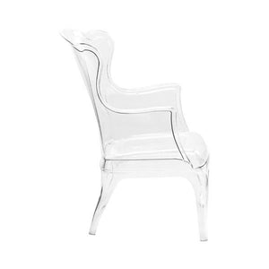28.3" X 30.5" X 38" Transparent Polycarbonate Chair