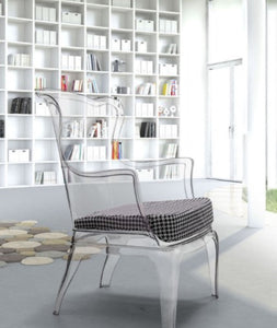 28.3" X 30.5" X 38" Transparent Polycarbonate Chair