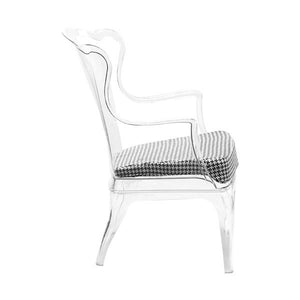 Black and White Houndstooth Seat Cushion