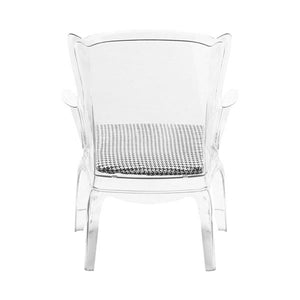 Black and White Houndstooth Seat Cushion
