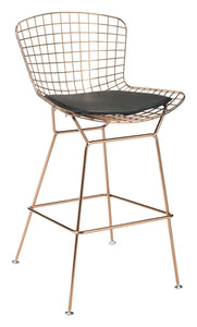 17" x 17" x 0.5" Black, Leatherette, Chair Cushion