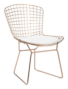 17" x 17" x 0.5" White, Leatherette, Chair Cushion