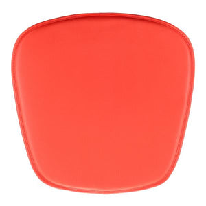 17" X 17" X 0.5" Red Leatherette Wire Mesh Cushion