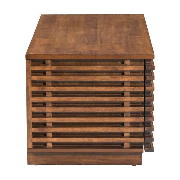 35.3" X 17.8" X 16.2" Solid Fir Tv Stand