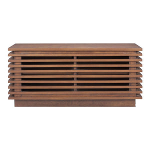 35.3" X 17.8" X 16.2" Solid Fir Tv Stand