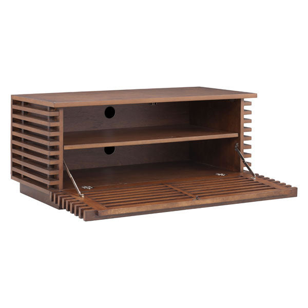 35.3" X 17.8" X 16.2" Solid Fir Tv Stand