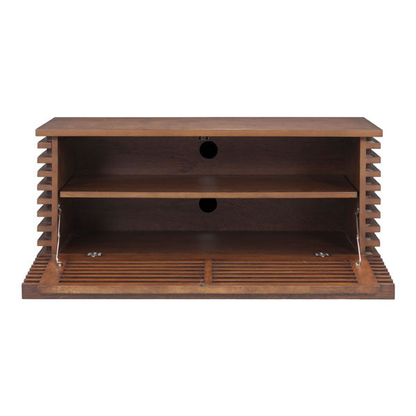 35.3" X 17.8" X 16.2" Solid Fir Tv Stand
