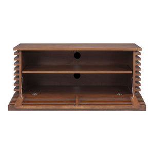 35.3" X 17.8" X 16.2" Solid Fir Tv Stand
