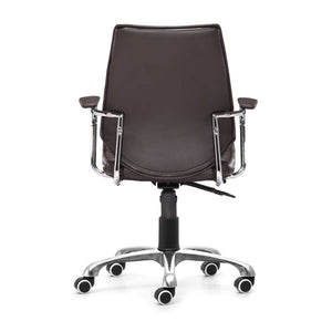 25" X 23.5" X 40.5" Esp Leatherette Low Back Office Chair