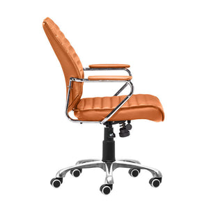 25" X 23.5" X 40.5" Terra Leatherette Low Back Office Chair