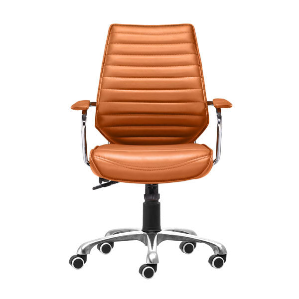 25" X 23.5" X 40.5" Terra Leatherette Low Back Office Chair