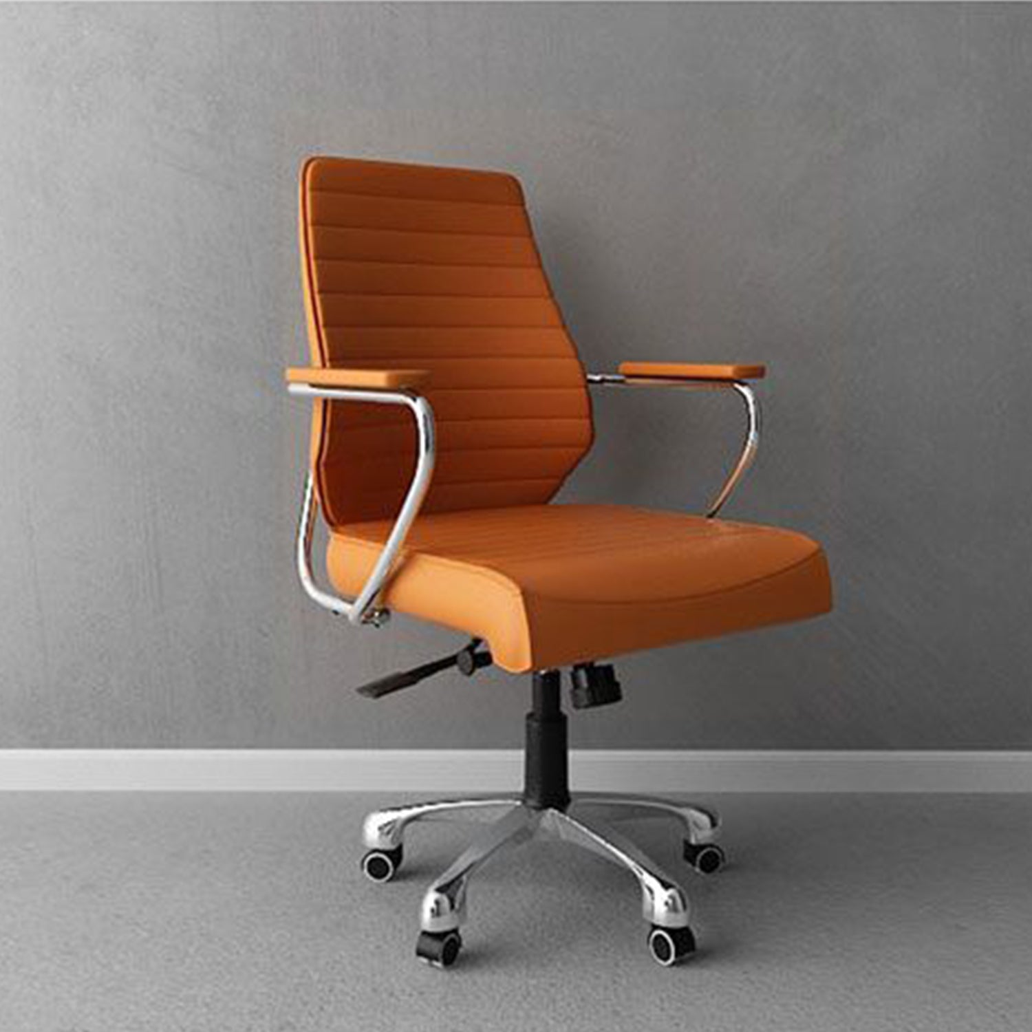 25" X 23.5" X 40.5" Terra Leatherette Low Back Office Chair